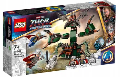 Productafbeelding van LEGO 76207 Marvel: Aanval op New Asgard, met monsters en 3 minifiguren