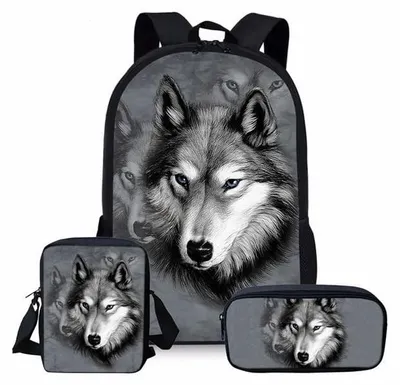 Image de Omgoods - Sac à dos pour garçons avec sac à lunch et étui à crayons - Ensemble scolaire pour enfants