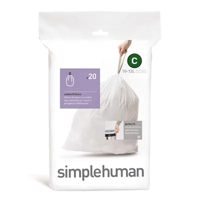 Immagine prodotto di Sacchetti per rifiuti Simplehuman da 10-12 L, codice C