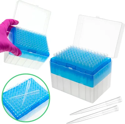 Obrázek produktu pro Sterilní pipetovací špičky Omnitip 100-1000 µl 83mm kontejner s 96 kusy
