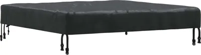 Image de Housse de Table Uni Noir 102 x 102 x 15 cm tissu