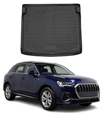 Image de OMAC Tapis de coffre pour Audi Q3 F3 2018-2024 caoutchouc TPE Noir