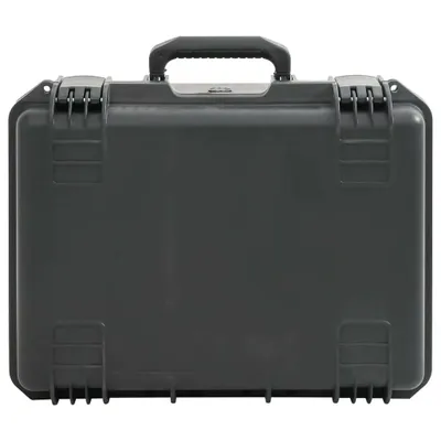 Image de vidaXL Valise pour voyage en avion Portable Noir 49x38x23 cm PP