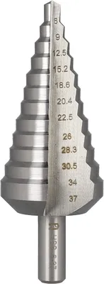 Produktbild von Stufenbohrer 925 HSS, Ø 6-37 x 100 mm, für Metall und Kegelbohrungen, mit Sechskantschaft