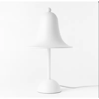 Image de Lampe de table en métal blanc mat « BELL » – 2xG9 – Design moderne et élégant pour chambre ou bureau