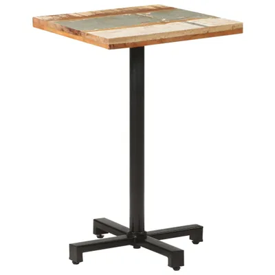 Productafbeelding van Bistro tafel, vierkant, 50 x 50 x 75 cm, gemaakt van massief, gerecycled hout