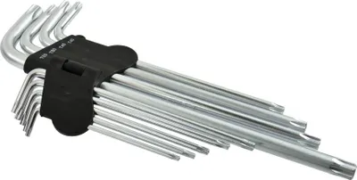 Obrázek produktu pro Sada Torx 9ks T15-20-25-27-30-40-45-50-55 260MM úhlový šroubovák G707