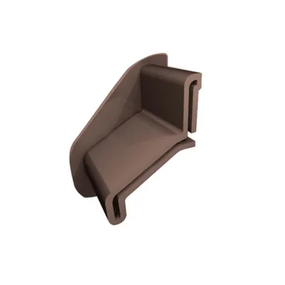 Immagine prodotto di Profilo di gronda in alluminio Renoplast K30 pavimento in ceramica, deflettore a parete, marrone