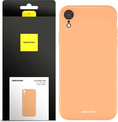 Produktbild von Spacecase Silikonhülle iPhone Xr orange