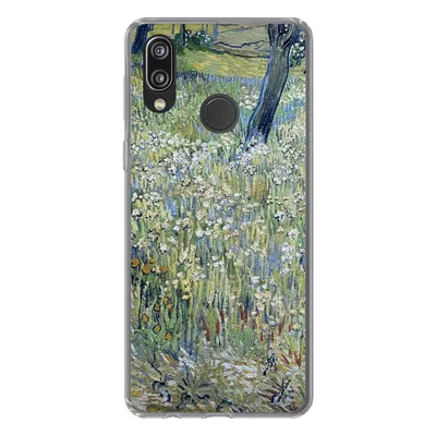 Produktbild von MuchoWow® Handyhülle Schutzhülle Hülle für Huawei P20 Lite (2020) Baumstämme im Gras - Vincent van Gogh Silikon Softcase Handy Hülle - Kartenhalter