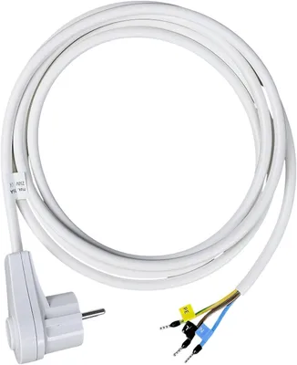 Produktbild von RoadEu Anschlusskabel 1,5m Weiß mit E/F-Stecker & Schalter