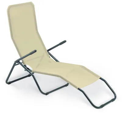 Productafbeelding van Zonneligstoel Formentera van Staal en Textiel in Beige