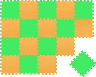 Produktbild von 18 Teile Baby Kinder Puzzlematte ab Null - 30x30 Puzzle Spielmatte Krabbelmatte