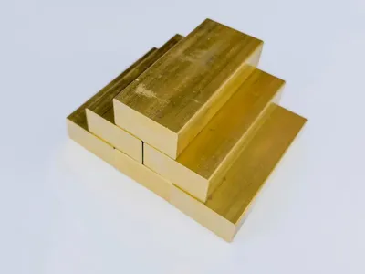 Produktbild von Messing Ms58 CuZn39Pb3 in 250 g Barren, Gewicht: 1 kg