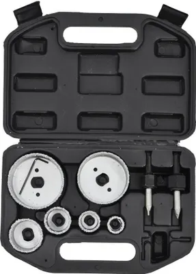 Obrázok produktu pre Awtools sada na rezanie otvorov pre dlaždice z volfrámu 9 prvkov. 22-73 mm