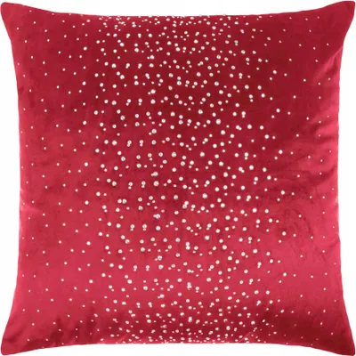 Produktbild von Dekorativer Kissenbezug Kristall Velvet 45X45 Glänzend Rot