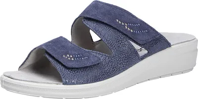 Produktbild von Rohde RIVELLA Damenschuhe Hausschuhe Pantolette Blau Freizeit, Schuhgröße:36 EU