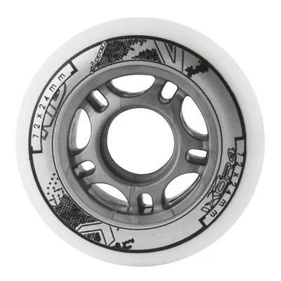 Imagen del producto de Nils Extreme, ruedas para patines en línea, color blanco (juego de 4) | 72 mm, 76 mm o 80 mm | Dureza 82A y poliuretano de alta recuperación