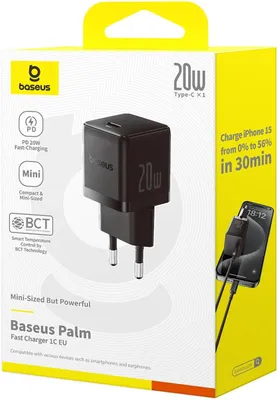 Obrázok produktu pre Baseus P10111602113-00, Vnútorný, AC, Čierna