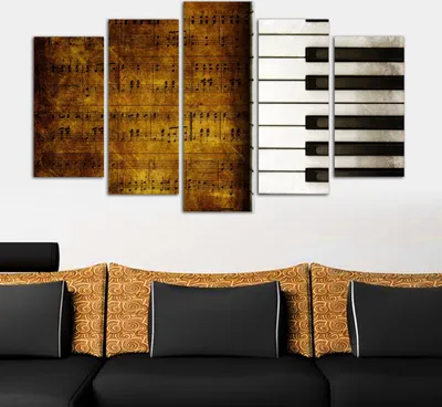 Produktbild von Wallity, 5PMDF- CHR1902, Bunt, Leinwandbilder, 110 x 60 cm, 100% MDF (Dicke: 3 mm)