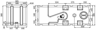 Immagine prodotto di Serbatoio acqua sporca con chopper 12 V 115 l , 1 pezzo