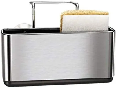 Produktbild von Famanu Spülbecken Organizer Edelstahl - Halter für Spülmittel, Schwämme und Bürsten
