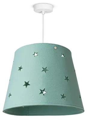Produktbild von Kinderleuchte Kinderlampe Kinderzimmer Pendelleuchte Stoff Sterne Jungen Mädchen