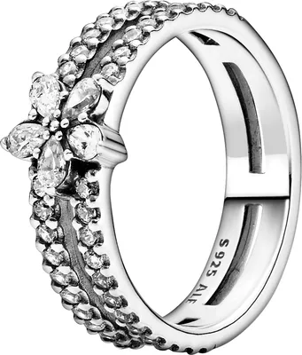 Produktbild von Pandora Ring 199236C01 Sparkling Snowflake Silber 925 clear cubic zirconia 17