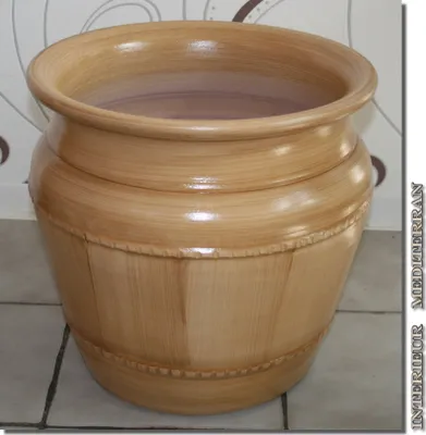 Produktbild von ÜBERTOPF KERAMIK ca.35 CM groß - Modell Nr. 3 Beige