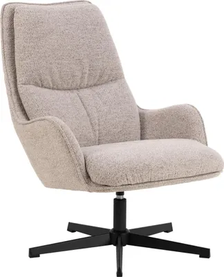 Productafbeelding van Mason fauteuil lounge stoel bouclé beige.