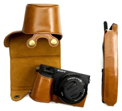Productafbeelding van Solidchoice - PolyurethanLeren Camera Case voor Compatibele Camera's met 16-50mm Lens
