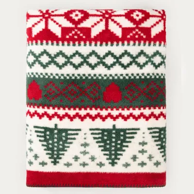 Produktbild von HOMLA MILA-Decke mit Weihnachtsmotiv 150x200 cm
