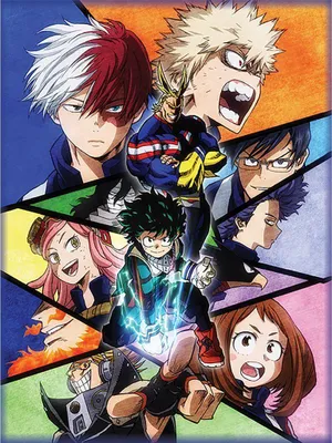 Productafbeelding van My Hero Academia - Canvasprint "Mosaïek", Figuren PM5767 (40 cm x 30 cm) (Bunt)
