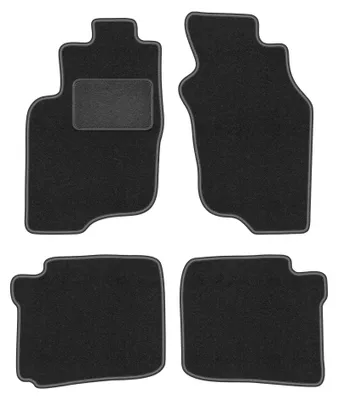 Produktbild von Velours-Fußmatten für Mitsubishi Space Star 1999-2005 (Minivan) – 4-tlg, Graphit, passgenau – Wielganizator LUX