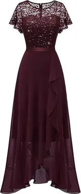 Produktbild von Damen Cocktailkleid Berylove elegant mit Rüsche für die Hochzeit L