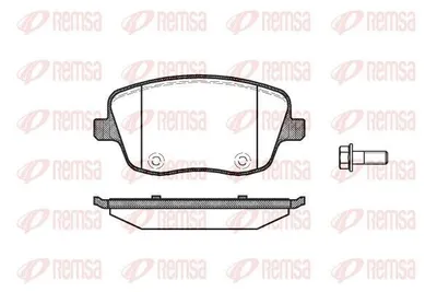 Produktbild von REMSA Bremsbeläge Satz Vorne Bremsklötze für VW POLO (9N) 0775.00