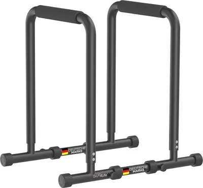 Produktbild von Famanu Dip Bars und Kraftstation für Zuhause - Verstellbar und ergonomisch