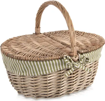 Produktbild von Picknickkorb aus Weide, geschlossen, 42x32x35 cm