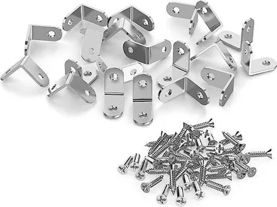Produktbild von Eckverbinder / Schrankverbinder / Möbelverbinder / Eckverbinder, 20 Stück, 30 x 30 x 16 mm