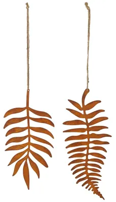 Image de Set de décoration à suspendre Feuilles Rouille