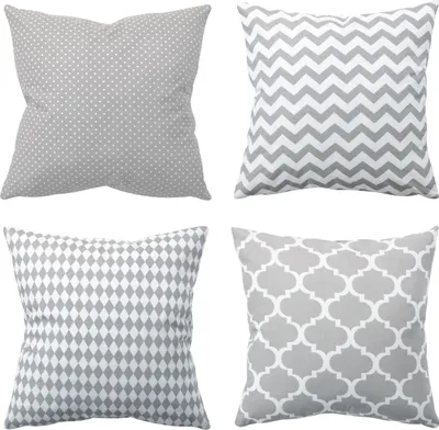 Produktbild von Amilian 4er Set, 45x45 cm 18x18 inch; Dekoratives Kissen, Dekokissen mit Füllung mit Kissenbezug; Sofakissen für Wohnzimmer Kinder Deko