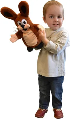 Produktbild von Handpuppe Hase aus der TV-Serie Der kleine Maulwurf, 37 cm