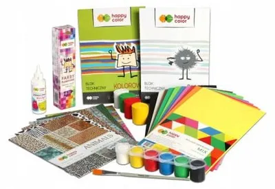 Produktbild von Happy Color Kreativ-Set "Verrückte Tiere" Malset