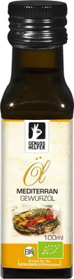 Produktbild von Mediterranes Gewürzöl , kaltgepresst, Rapsöl mit Kräutern, Speiseöl für französische, italienische und griechische Gerichte, 100ml