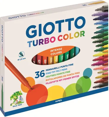Image de Giotto farbige Marker Turbo-Buntstifte 36er-Set