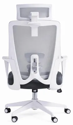 Obrázek produktu pro Ergonomická kancelářská židle s nastavitelnou opěrkou hlavy, barva šedá