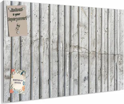 Produktbild von Magnettafel 60x40cm magnetisch & beschreibbar Metall-Board - Betonstruktur