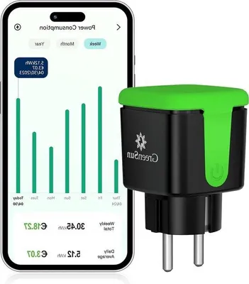 Image de Multiprise Wi-Fi d'extérieur avec minuterie et compteur d'électricité - Étanche IP44, 24 GHz, 16 A - Multiprise d'extérieur