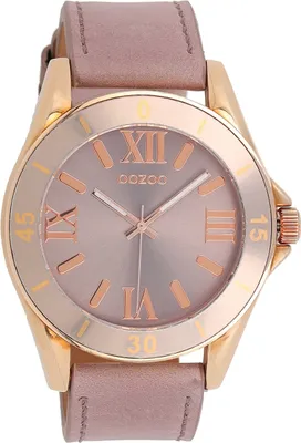 Produktbild von Oozoo Armbanduhr rosa rose Vintage Series Damen-Herren Analog-Quarzuhr UOC5738A