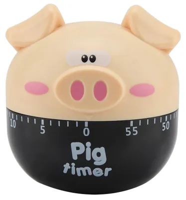 Produktbild von Niedlicher Cartoon-Schwein-Küchentimer, mechanischer Timer, Zähler für das Kochen, Timing-Tool